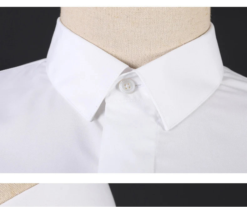 Брендовая мужская белая рубашка с длинными рукавами, приталенная рубашка для мужчин, высокое качество, чистый хлопок, рубашки для мужчин, Повседневная деловая рубашка