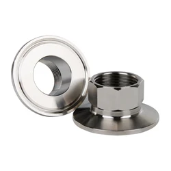 1/2” 3/4” 1” 1-1/4“ 1-1/2” 2” Stainless steel Tri Clamp 50.5/64/77.5 BSPT hexagonal Female adaptor TC Tri clamp Female parts 304