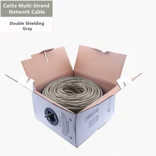 Cat5e Ethernet Cable SFTP Double Shielded Multi-Strand Network Wire RJ45 Network Patch Cord Router Switch 26AWG Internet Cat 5e