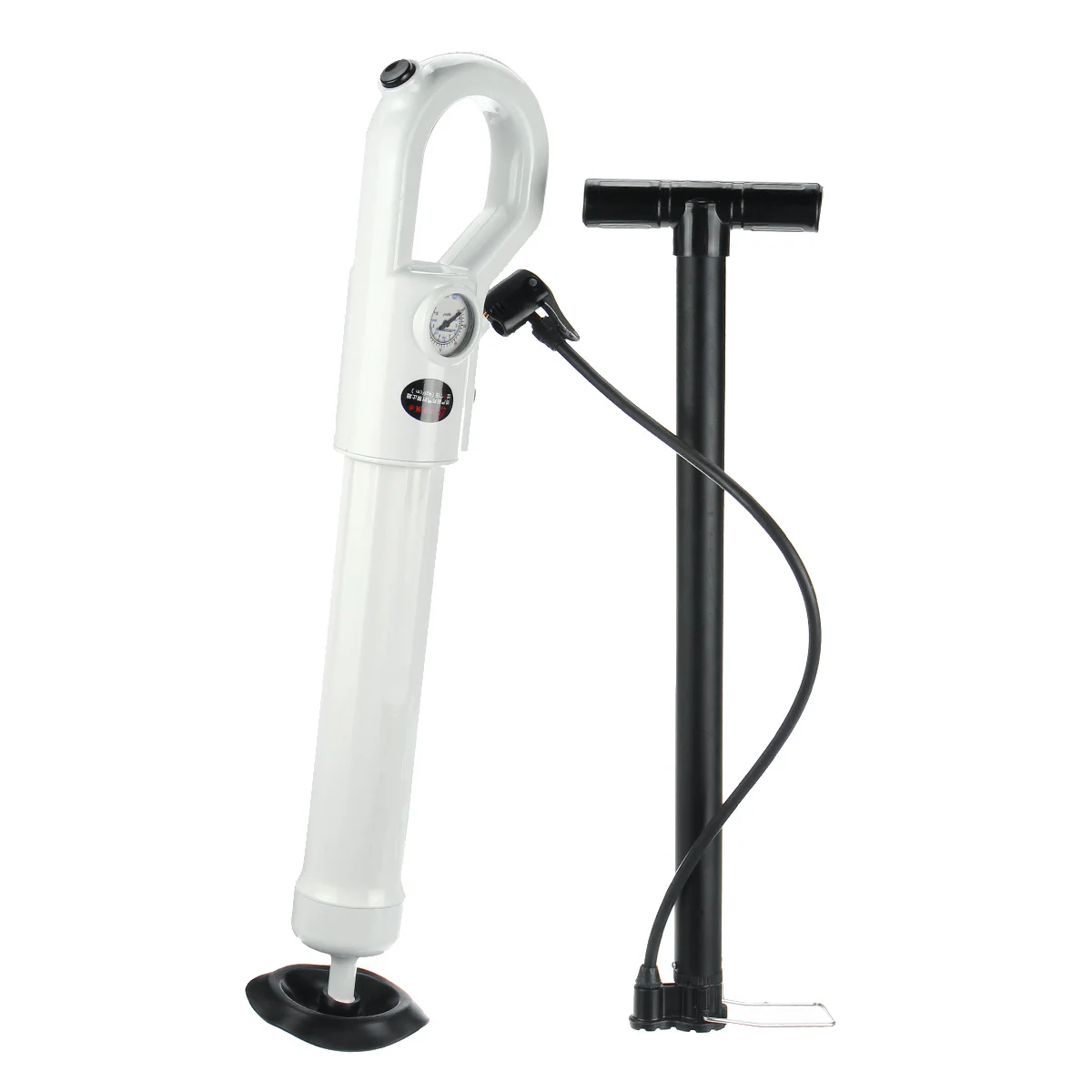 

High Pressure Pump Cleaner Dredge Toilet Plunger Set Air Drain Sink Pipe Clogged Remover With Inflator Bathroom Pipe Bathtub