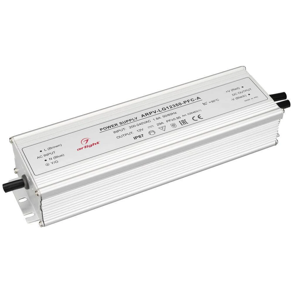 Блок питания Arlight ARPV-LG12350-PFC-A 12V 350W IP67 29A 026463(1) | Электроника