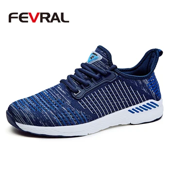 

FEVRAL New Mesh Shoe Sneakers For Men Shoes Breathable Men's Casual Shoes Male Shoes Couple Casual Walking Shoes Size 36~46