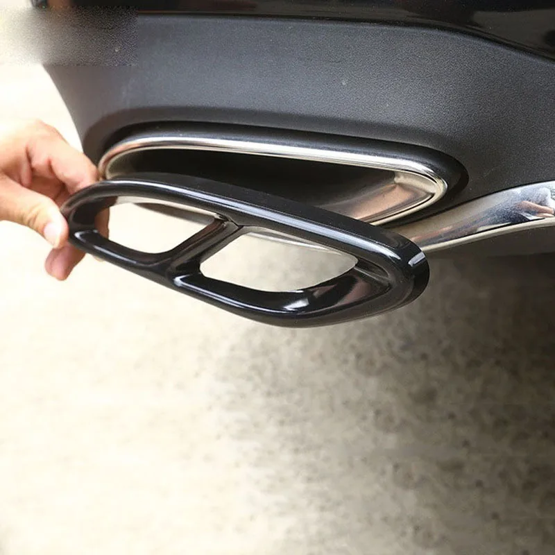 

For Mercedes-Benz A / B / C / E / GLE / GLS car rear exhaust pipe cover decoration muffler tail throat accessories car sticker