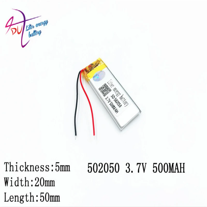 502050 482050 литровая энергия 3 7 В полимерная литиевая батарея MP3 MP4 MP5 GPS 500 мАч Bluetooth