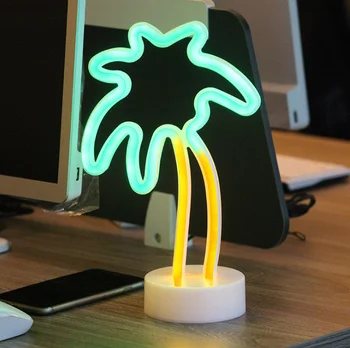 

Coconut tree neon light decoration LED color light room bedroom ins light battery light