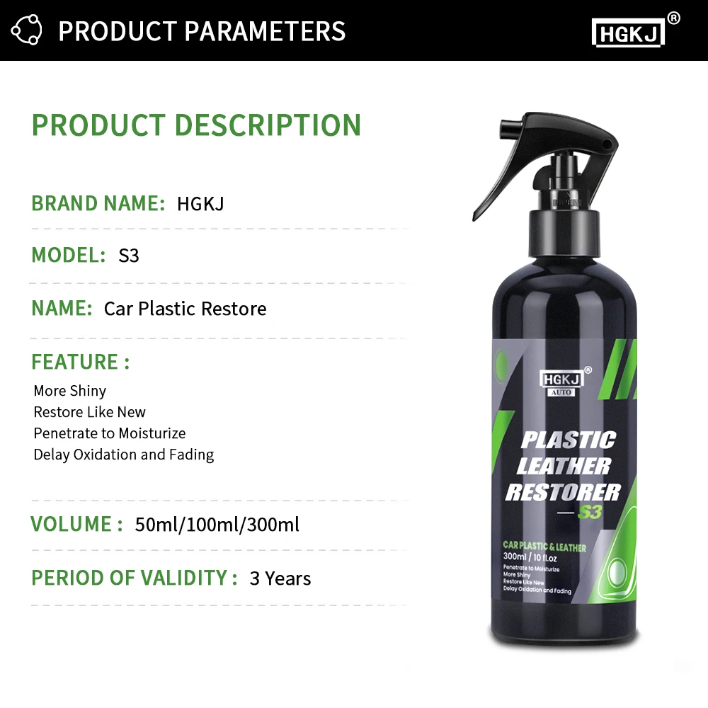 Car Interior Cleaner & Polish For Leather & Plastic Parts | Car Care Accessories