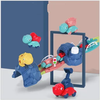 

Ejection track children's educational toys dinosaur cave scene assembled boy and girl gift set parent-child toys