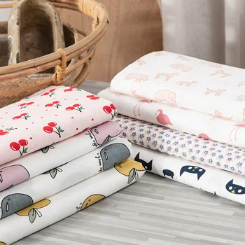 

40S Double-Layer Printed Gauze Face Mask Fabric Sewing Baby Pajamas And Underwear Fabric