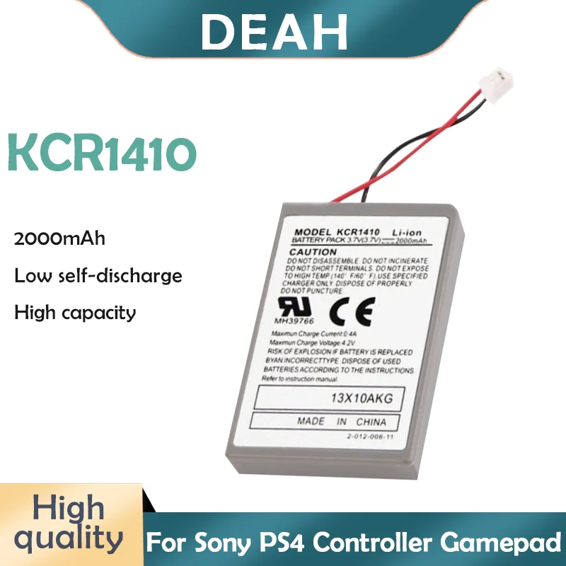 3.7V 2000mAh KCR1410 PS4 Rechargeable Batteries For Sony Old Version Playstation 4 Wireless Controller Replacement | Электроника