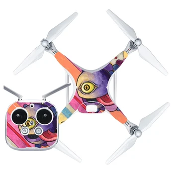 

Abstract Painting Eyes Style Vinyl Skin Sticker for DJI Phantom 4 Drone And Remote Controller 0128