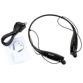 

1pc Stereo Bluetooth 4.0+EDR Wireless Headset Headphone Neckband Style Earphones for iPhone for Samsung Drop ship