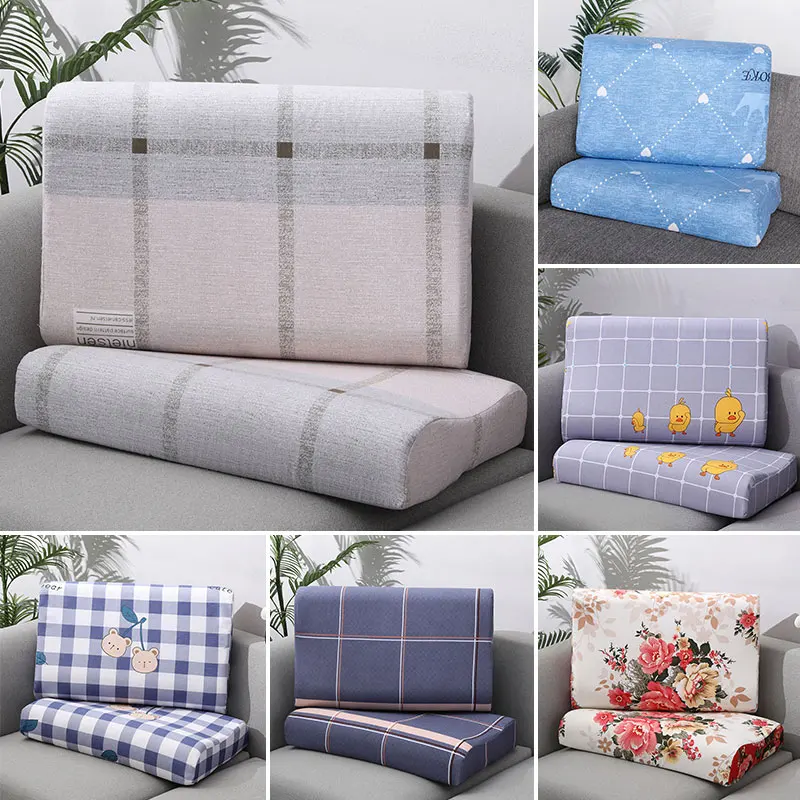 

Child Adult Bedding Soft Sleeping Pillow Protector Pillowslip Simple Style Cotton Latex Pillowcase Memory Pillow Cover 40X60CM