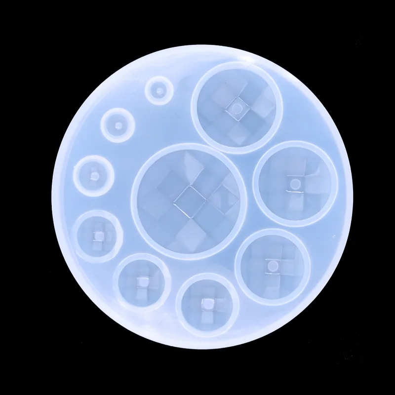 1PC Water Crystal Glue Round Circle Pendant Silicone UV Mold for Making Pedant Jewelry Exoxy Resin Molds Jewelry Tools