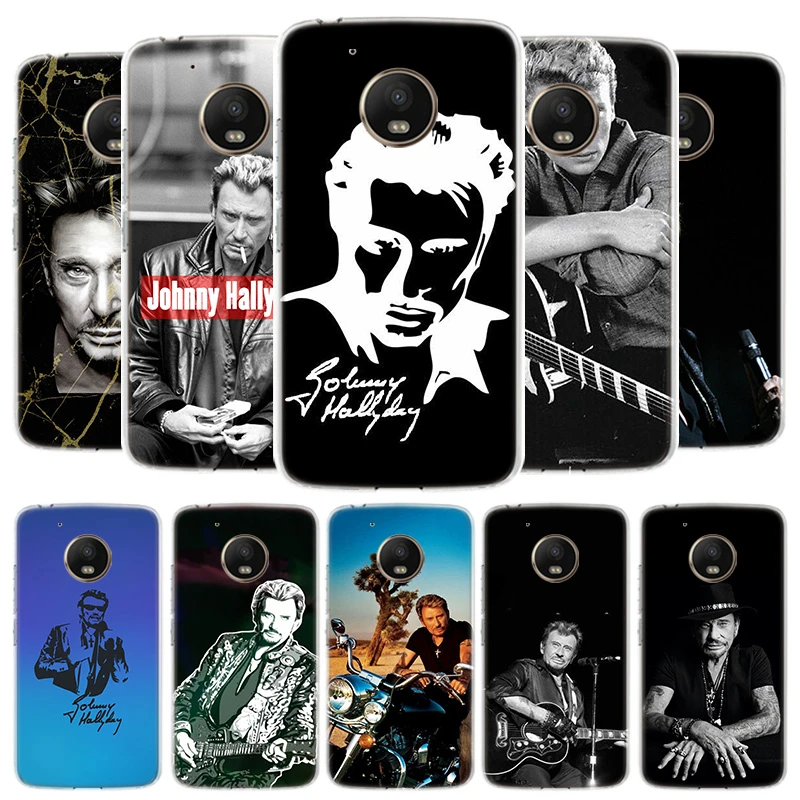 Johnny Hallyday Music Cover Phone Case For Motorola Moto G9 G8 G7 G6 G5 E5 E6 Plus Play Power One Fusion Macro Action Coque Phone Case Covers Aliexpress