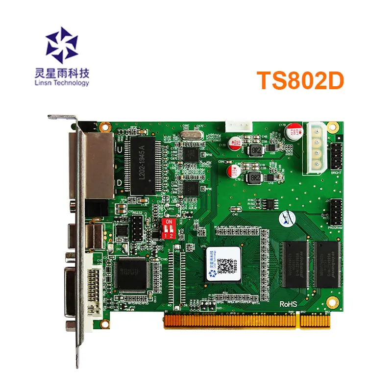 

Linsn TS802D TS802 LED Control System LED Sending Card Full Color SYNC LED Controller Support RV908M32 RV901 Receiving Card