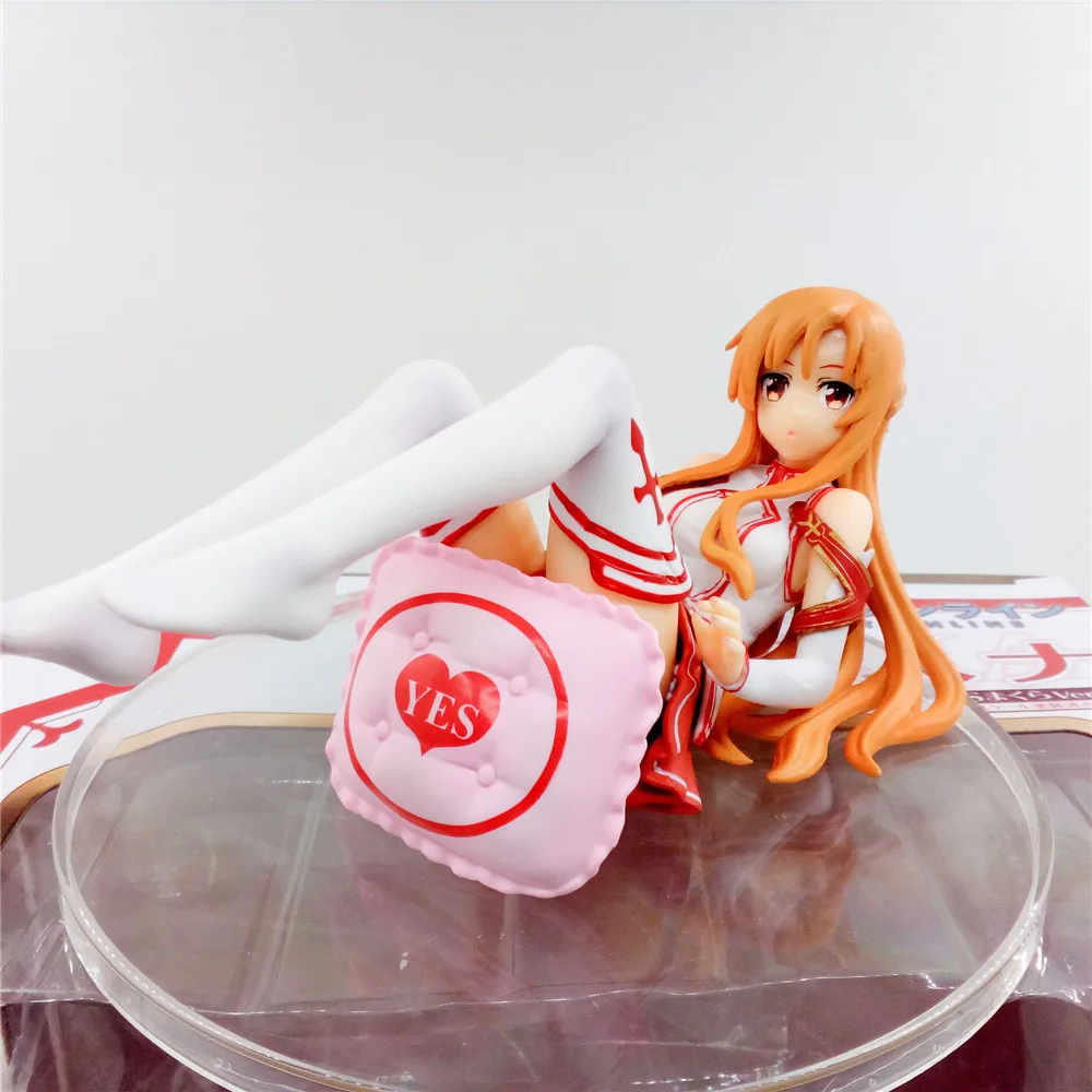 Yuuki Асуна фигурки меч арт онлайн аниме Чара Ани сексуальная девушка Figma игрушки для взрослых Юки Асуна с подушкой Коллекционная кукла
