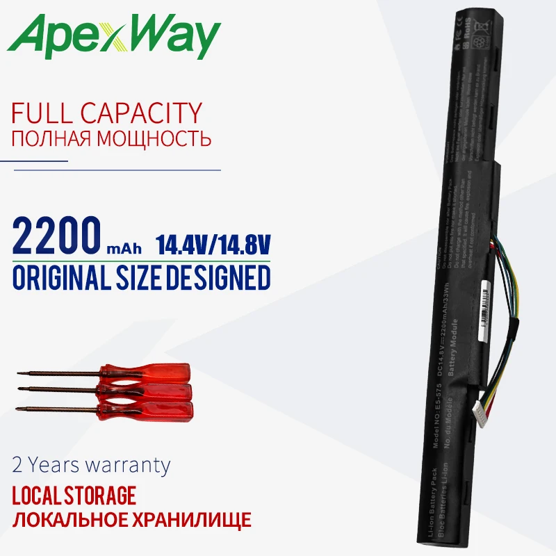 Аккумулятор для ноутбука Acer Aspire E 15 аккумулятор 5 1 2 8 AS16A8K AS16A5 AS16A5|Аккумуляторы