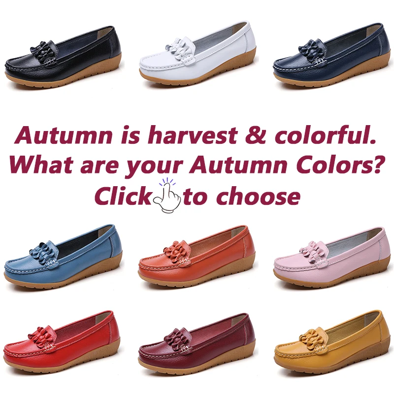 Plus Size 35-42 Sandals Ballet Flats Slip On Pregnant 2019 Genuine Leather Flats Candy Color Girl Moccasins Flat Boat Shoe Mujer