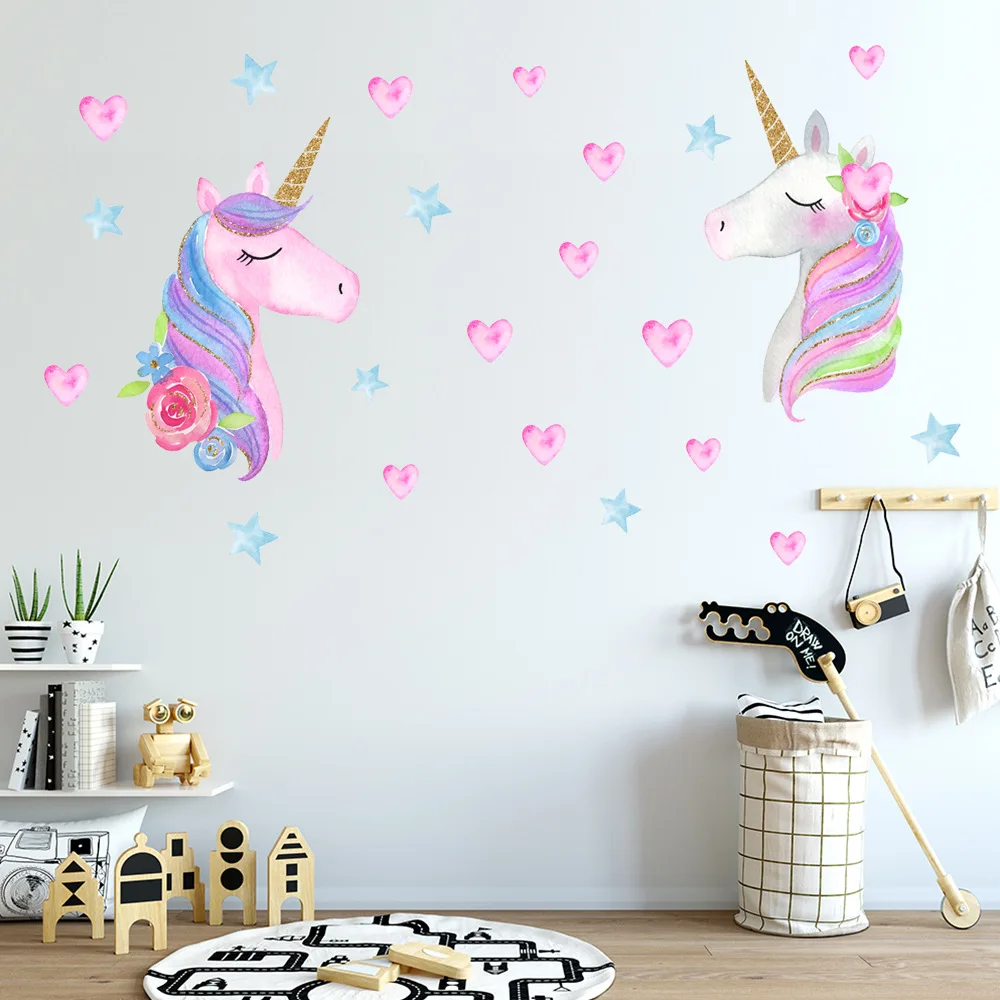 Unicorn Star Autocollants muraux lumineux au plafond-Étoile