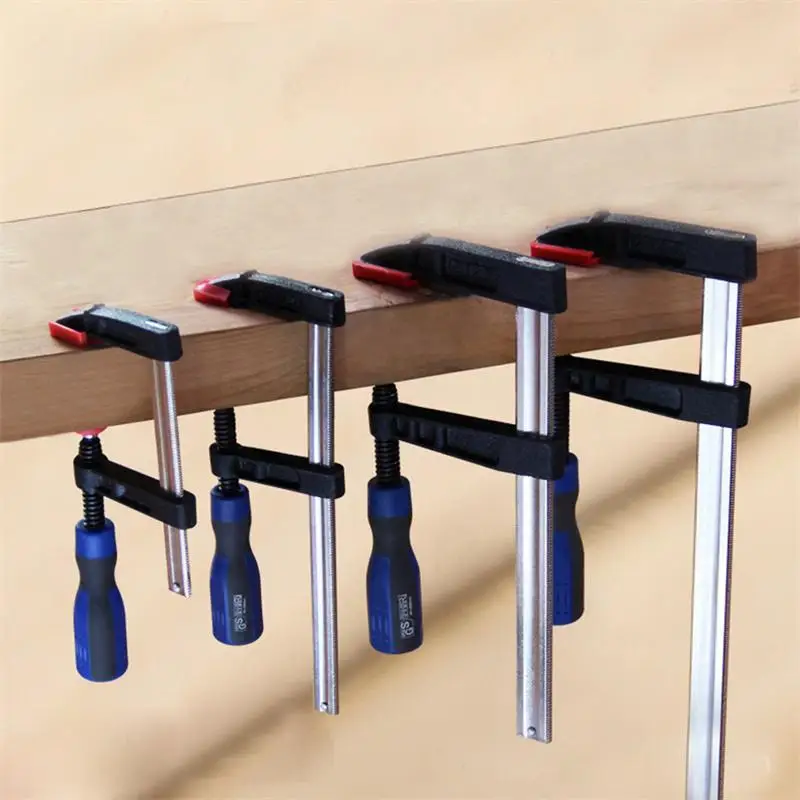 

1PC Steel Heavy Duty F-Clamp with Non-Slip Handle Woodworking G-Clamp Tools