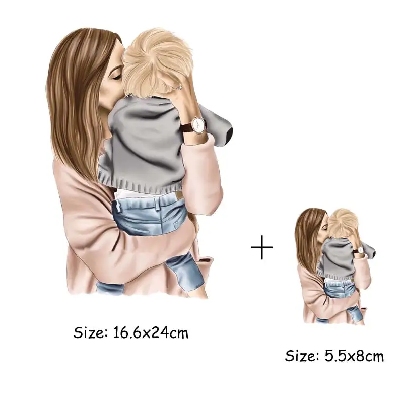 DIY Heat Transfer Patches Mom Girl Boy Printing Patches On Clothes Super Mom Dad Queen Stickers On T-shirt Dresses Jeans DIY Heat Transfer Patches Mom Girl Boy Printing Patches On Clothes Super Mom Dad Queen Stickers On T-shirt Dresses Jeans