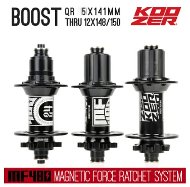 

Koozer MF480 24 Tooth Ratchet 32H Mountain Bicycle Mtb Disc Rear Hubs 11S XD Cassette Body Boost 5X141 12X148 12X150