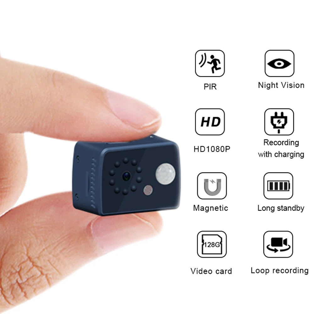 2019 new 1080P Mini Camera Motion Detection PIR Night Vision DVR Camcorder Sport DV Video Human body inductive camera | Безопасность и