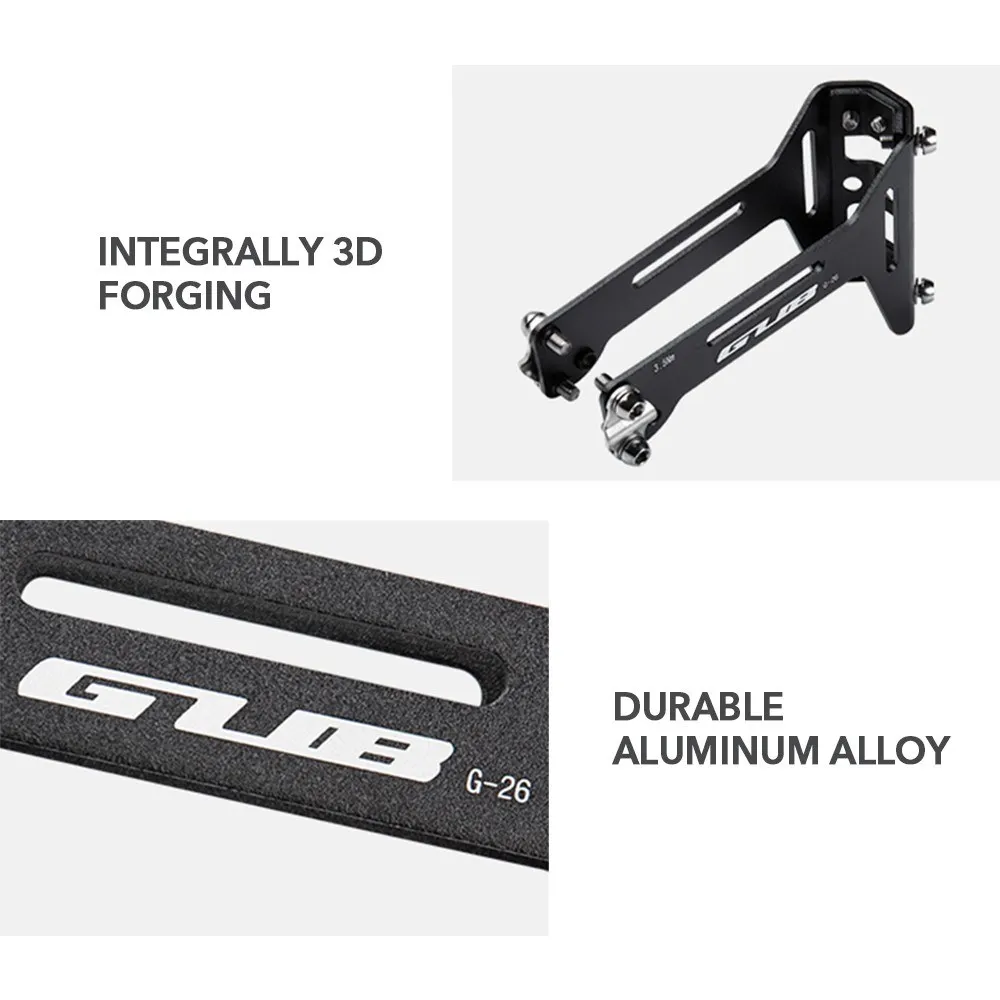 GUB G-26 Bicycle Double Water Bottle Cage Saddle Mount Triathlon and Time Trial Saddle Rail Mounted Bottle Cage Bracket bicycle water bottle cage