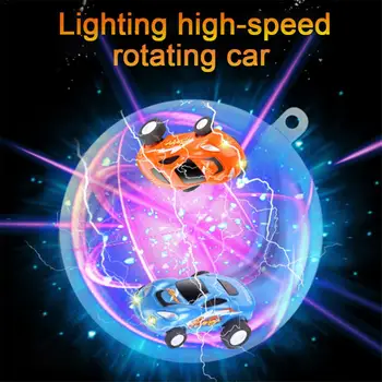 

Laser Toy Car Mini High Speed 360 Degree Spinning Stunt Racing Cars USB Charging Colorful Flash Light Toy Gift For Kids