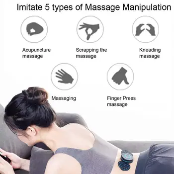 

Portable Mini Electric Neck Cervical Massager Stimulator Massage Sticker Pain Thigh Intelligent Massager Pulse Patch Relief T4U0