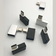 90 градусов Тип C USB 3,1 OTG адаптер конвертер для LETV Nokia Pad huawei Honor 8 ZUK Z2 PRO LG type-C samsung oppo кабель для телефона