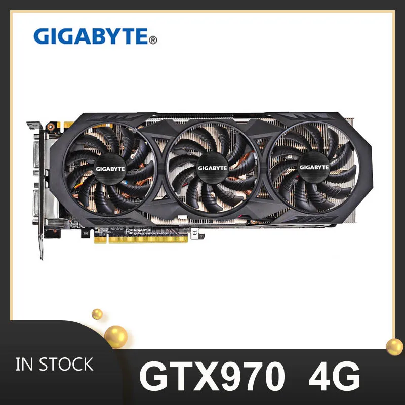 placa de video card Gigabyte gtx 970 4gb gddr5 nvidia geforce graphic plates Games Desktop not 1050ti 1060 rx580 gpu 1660 960 | Компьютеры