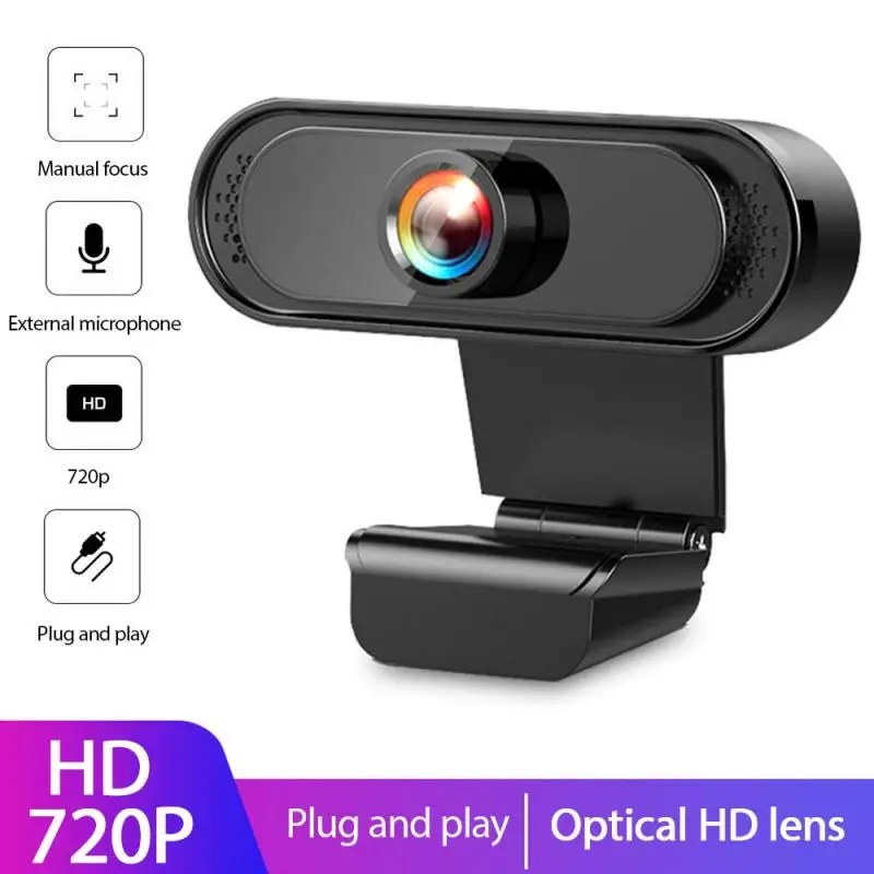 Оригинальная веб-камера 720P с USB цифровая внешний микрофон подходит для ноутбука и