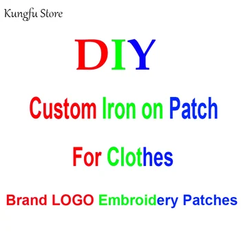 

Custom Iron on Embroidered Patches For Clothes Brand LOGO Patches On Clothing Sew-on Patch Stickers Applique Badge Decor Stripes