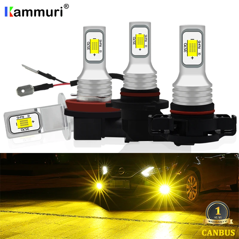 Светодиодные противотуманные фары kammusi (2) H3 9006 HB4 H11 H8 H16 PSX24W для Subaru Forester sj sh sg Impreza