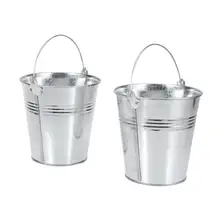 6 шт. 10,5x7,2x10,5 см мини-жесть металлическое ведро Обледенение картофеля фри оловянные улитки