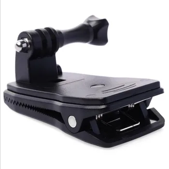 

360 degree rotation Backpack Hat Clip Clamp Mount Bracket For Gopro Hero 2 3 3+ 4 5 Xiaomi yi SJCAM SJ4000 SJ5000 EKEN H9 Camera