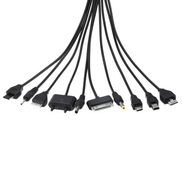 Cargador multifuncional 10 en 1, Cables USB para IPod, Motorola, Nokia, Samsung, LG, Sony 2