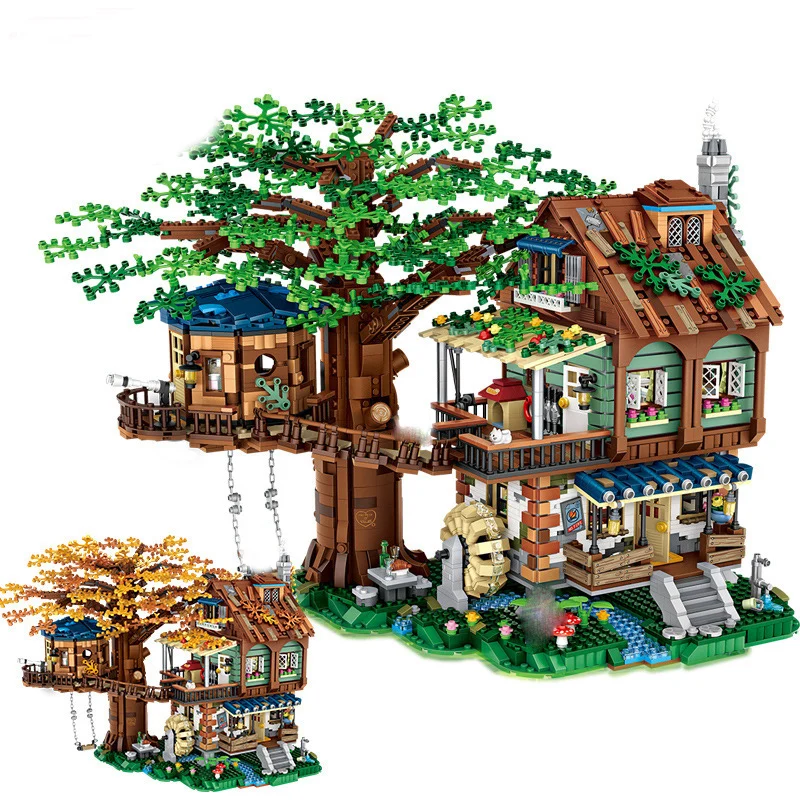 Loz 1033 New Product Tree House 4761pcs 