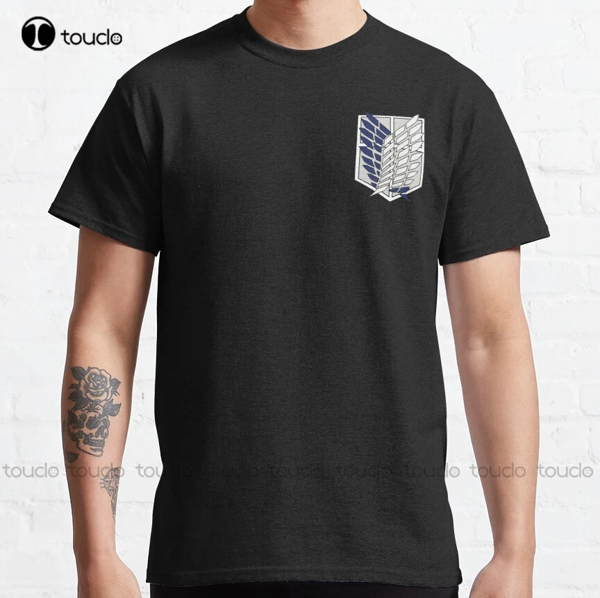 Scout Regiment Logo Attack On Titan Classic T Shirt Anime T Shirts Custom Aldult Teen Unisex Digital Printing Tee Shirt Xs 5xl T Shirts Aliexpress