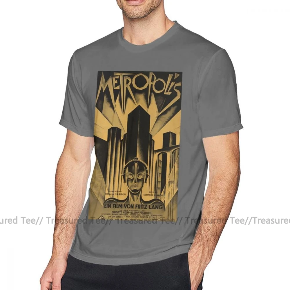 Футболка с оборотнем Metropolis Fritz Lang 1926-винтажный постер из фильма B-w, забавная футболка с графикой, футболка с коротким рукавом 6xl