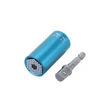 

2 Pcs Magic Spanner Grip Multi Function Universal Ratchet Socket 7-19mm Power Drill Adapter Car Hand Tools Repair Kit