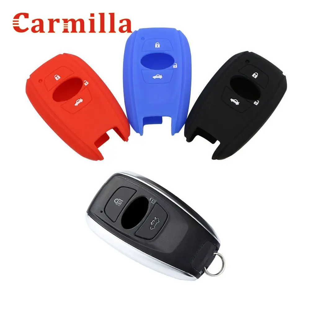 Силиконовый автомобильный смарт брелок Carmilla защитный чехол держатель для Subaru