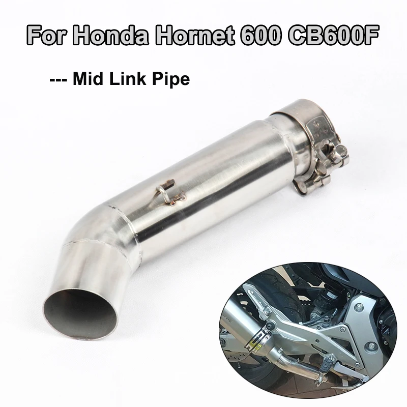 Motorcycle System Exhaust Muffler Middle Link Pipe for Honda 600