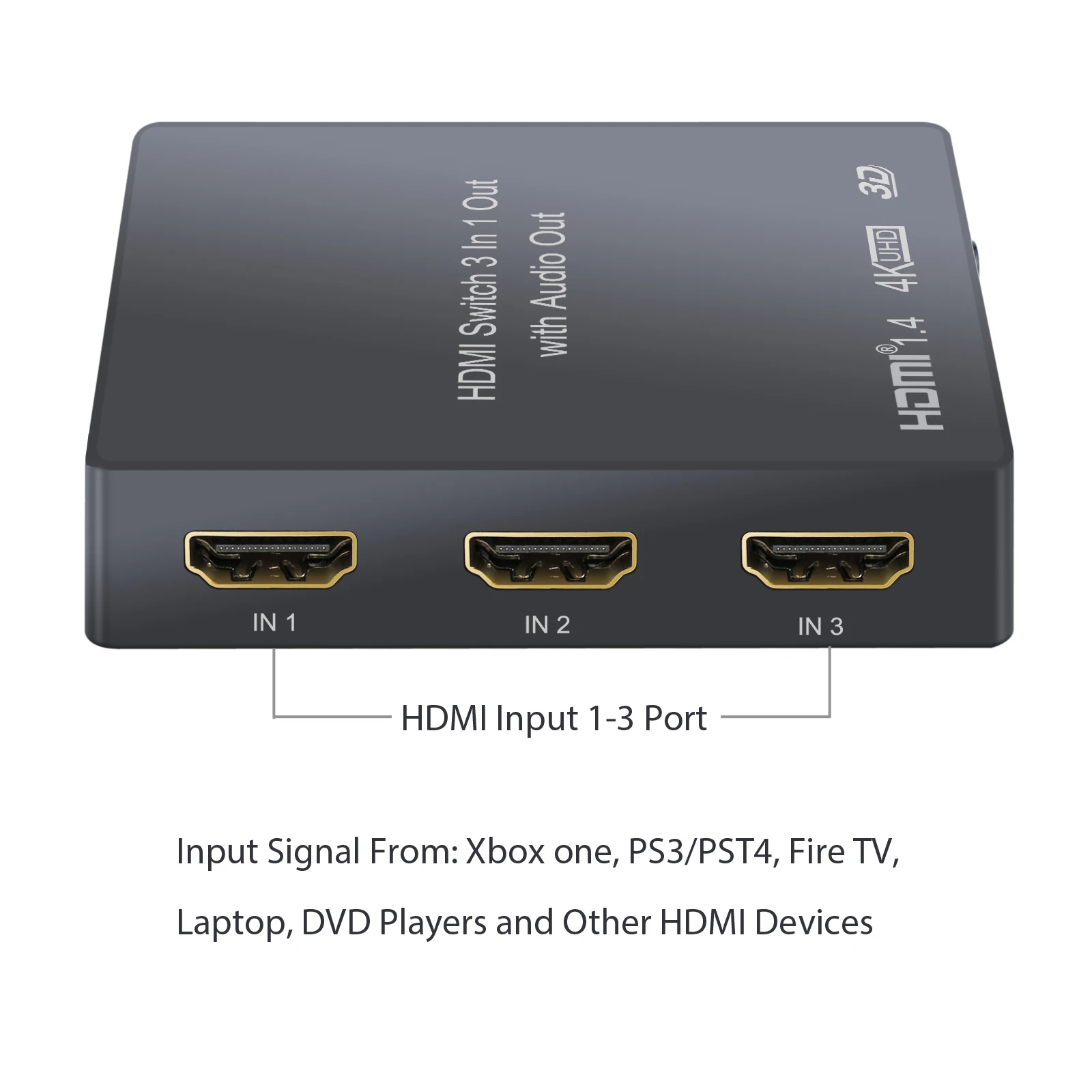 Neoteck- Ⱑ Ե 3x1 HDMI ȣȯ ġ, PIP 1080p 3D  Toslink SPDIF   