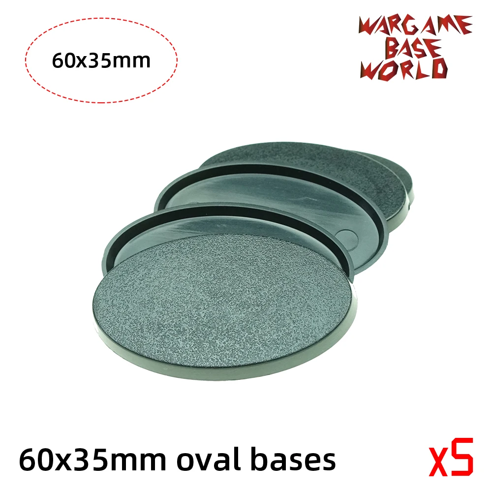 5 Wargame Base World-овальные основы-60x35 мм-60 мм x 35 мм - Цвет: 5