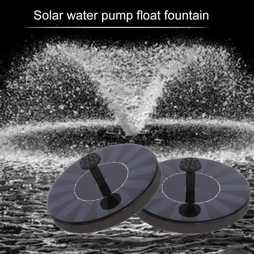 

MINI Solar Powered Water Panel Power Fountain Pump Kit for Pool Garden Pond Watering Round Water Garden Fountain Pump