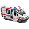 1:32 Hospital Rescue Ambulance Police Metal Cars Model Pull Back Sound And Light Alloy Diecast Car Toys For Children Boys Gifts ► Photo 3/6