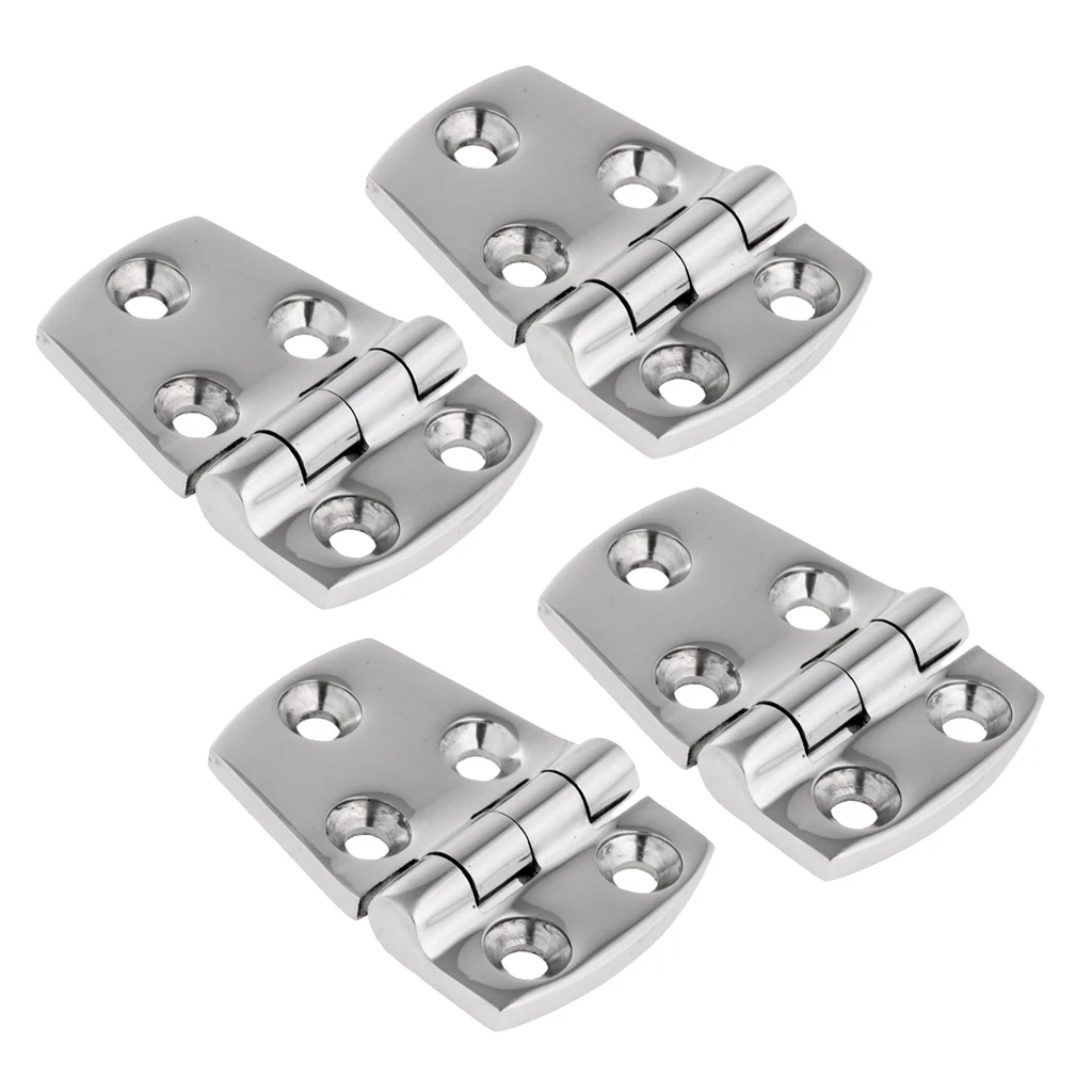 4pcs Boat Door Hatch Locker Hinge Short Side- Heavy Duty Stainless Steel