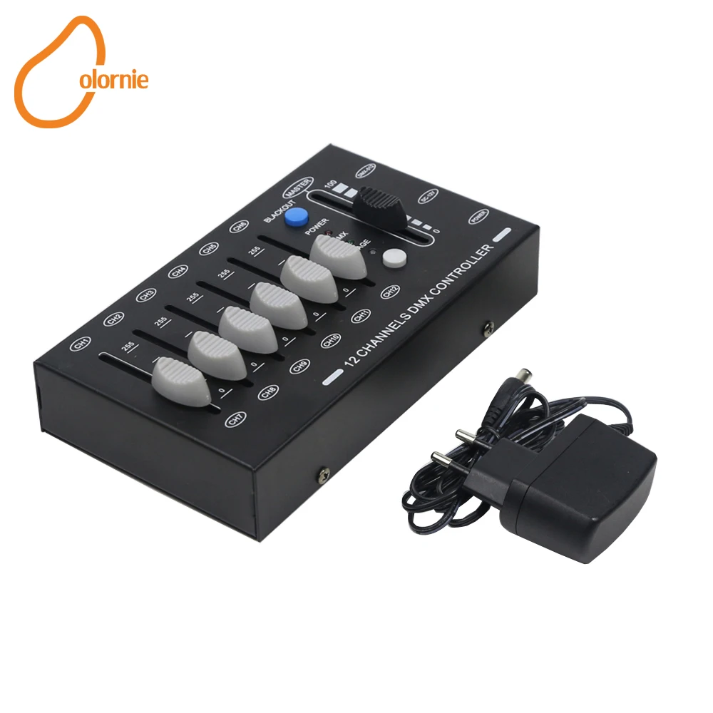 2020 New Mini 12ch DJ Controller Equipment DMX512 Console Home Entertainment Stage Lighting Moving Head Led | Лампы и освещение